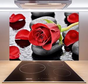 Panel do kuchyne Červená ruža pl-pksh-100x70-f-69893127