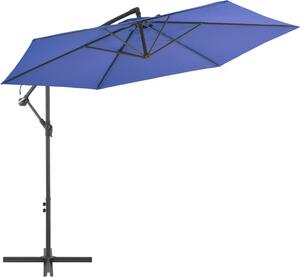 Maison Exclusive – Slnečník s hliníkovým nosníkom, výška 300 cm, modrá farba