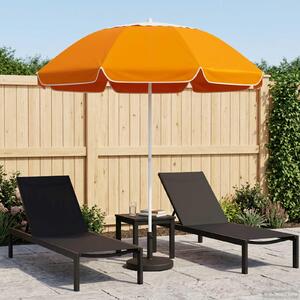 Maison Exclusive – záhradný slnečník, 160 cm, 170T polyester, oranžová farba