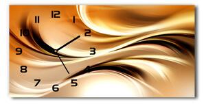 Vodorovné Sklenené hodiny na stenu Abstraktné vlny