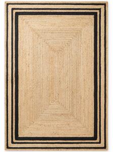 Hanse Home , Kusový koberec Looma 106302 Natural Gold Black, 120x170, béžová, chodba / predsieň
