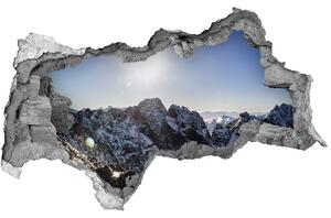 Nálepka fototapeta 3D výhľad Zima v tatrách