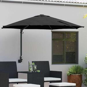 Maison Exclusive – záhradný slnečník, 248 x 248 x 148 cm, materiál: polyester a oceľ
