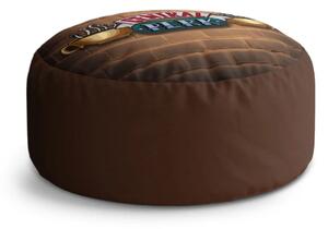 Sablio Taburet Circle Seriál Priatelia CENTRAL PERK Tehly: 38x48 cm