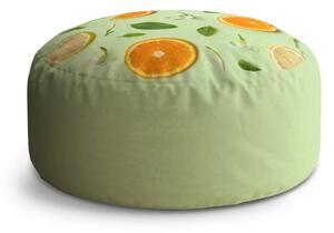 Sablio Taburet Citrus a kvet: 38x48 cm
