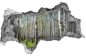 Nálepka fototapeta 3D výhľad Brezového lesa