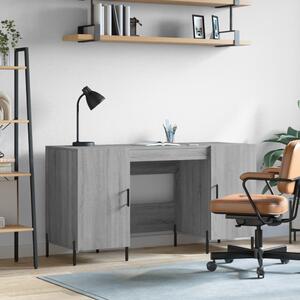 Maison Exclusive - písací stôl sivý Sonoma 140x50x75 cm drevený materiál