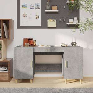 Maison Exclusive - písací stôl betónovo sivý 140x50x75 cm drevený materiál