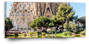 Sablio Obraz Barcelona Sagrada Familia - 110x50 cm