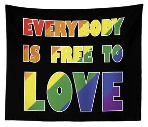 Sablio Deka Everybody is free to love: 150x120 cm