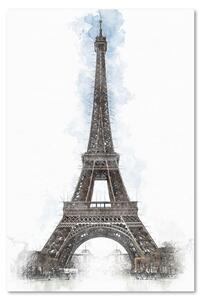 Obraz na plátne Eiffelova veža ako ručne maľovaná - Cornel Vlad Rozmery: 40 x 60 cm