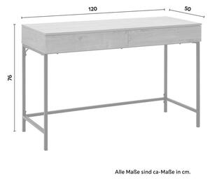 Písací Stôl Cara 120x50 Cm Orech Dekor
