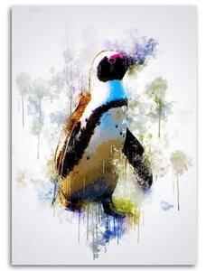 Obraz na plátne Farebný tučniak - Cornel Vlad Rozmery: 40 x 60 cm