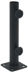 Stojan na slnečník – pre stĺpy s priemerom 32/34/38 mm, matná čierna farba, oceľ