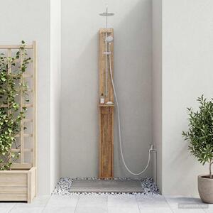 Maison Exclusive – Vonkajšia sprcha 257 cm. Masívne akáciové drevo a nerezová oceľ, biela farba
