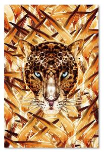Obraz na plátne Tiger v žltých listoch - Rubiant Rozmery: 40 x 60 cm