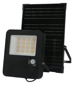 ACA Lighting LED solárny reflektor Norel 32W/3CCT/IP65/Li-Fe 6,4V/6Ah, čierna farba
