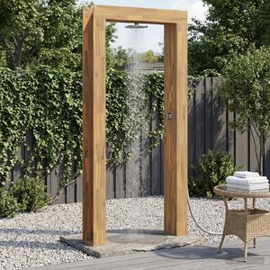 Maison Exclusive – Vonkajšia sprcha 226 cm. Masívne akáciové drevo a nerezová oceľ, biela farba