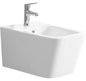 CERANO - Keramický závesný bidet Forte - biela lesklá - 36x51 cm