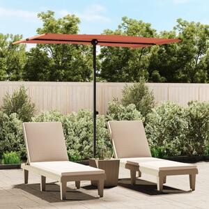 Maison Exclusive – slnečník s hliníkovým nosníkom, rozmery 2x1,5 m, farba terakota