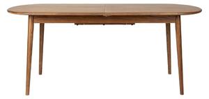Rozkladací jedálenský stôl s prídavnou doskou v dekore orechového dreva 90x180 cm Twist – Zuiver