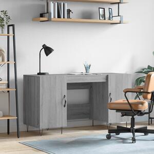 Maison Exclusive - písací stôl sivý Sonoma 140x50x75 cm drevený materiál