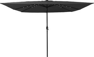 Maison Exclusive – záhradný slnečník, 295 x 295 x 245 cm, materiál: polyester a oceľ