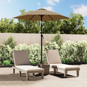 Maison Exclusive – slnečník, farba taupe, rozmer 200 x 224 cm, materiál: hliník