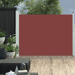 Maison Exclusive – Výsuvná bočná markíza, 140 × 500 cm, hnedá