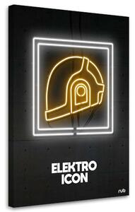 Obraz na plátne Neónová elektrická ikona - Rubiant Rozmery: 40 x 60 cm