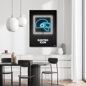 Obraz na plátne Neónová elektricky modrá ikona - Rubiant Rozmery: 40 x 60 cm
