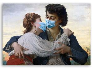 Obraz na plátne Pandemický bozk - Jose Luis Guerrero Rozmery: 60 x 40 cm