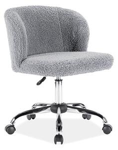 Signal Kancelárska stolička Dolly sivá z ovčej vlny
