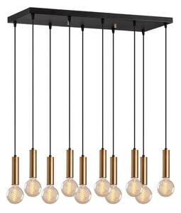 Závesný luster TEMPO na lanku 10xE27/40W/230V zlatý