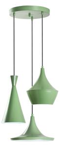 Luster na lankách TOM 3xE27/40W/230V zelený