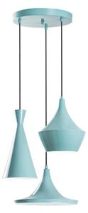 Luster na lanku TOM 3xE27/40W/230V modrá