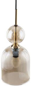 Závesný luster SOPHIA 1xE14/10W/230V čierna/dymovo-béžová