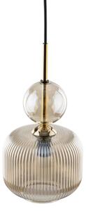 Luster na lanku SOPHIA 1xE14/10W/230V čierna/dymová béžová
