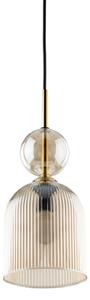 Závesný luster SOPHIA 1xE14/10W/230V čierna/dymovo-béžová