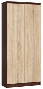 Uzavretý regál R80 2D 8P CLP wenge / sonoma