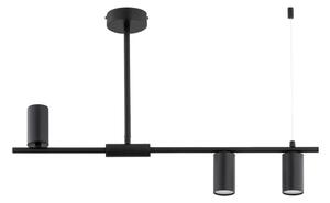 Luster na tyči URANOS 3xGU10/10W/230V čierny