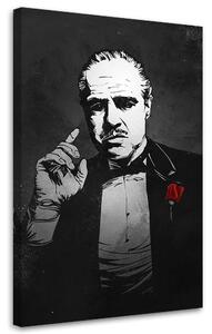 Obraz na plátne Krstný otec, Vito Corleone portrét - Nikita Abakumov Rozmery: 40 x 60 cm