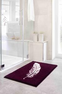 GRUND Kúpeľňová rohož PIUME rubínová Rozmer: 60x100 cm