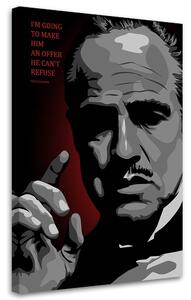 Obraz na plátne Krstný otec, Vito Corleone - Nikita Abakumov Rozmery: 40 x 60 cm