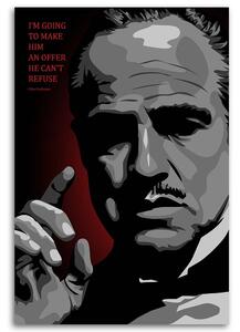 Obraz na plátne Krstný otec, Vito Corleone - Nikita Abakumov Rozmery: 40 x 60 cm