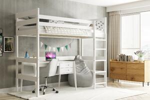 Interbeds Poschodová posteľ Antresola biela 200cm x 90cm