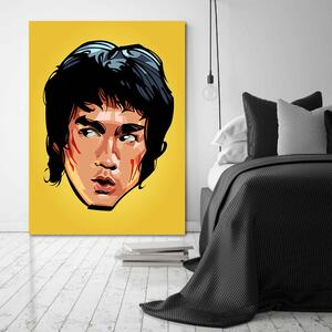 Obraz na plátne Bruce Lee tvár - Nikita Abakumov Rozmery: 40 x 60 cm