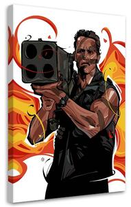 Obraz na plátne Komando, Arnold Schwarzenegger - Nikita Abakumov Rozmery: 40 x 60 cm