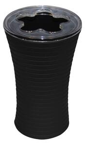 GRUND Pohár na zubnú kefku TOWER čierny 7x7x11,8 cm