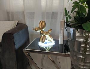 Dizajn LED lampa DOG POP ART gold